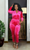 Classy Gal Velour Jumpsuit Pink