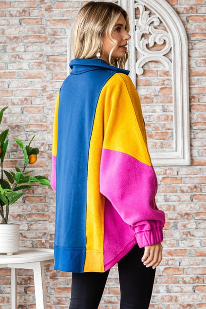 Colorblock Fun Fleece Top