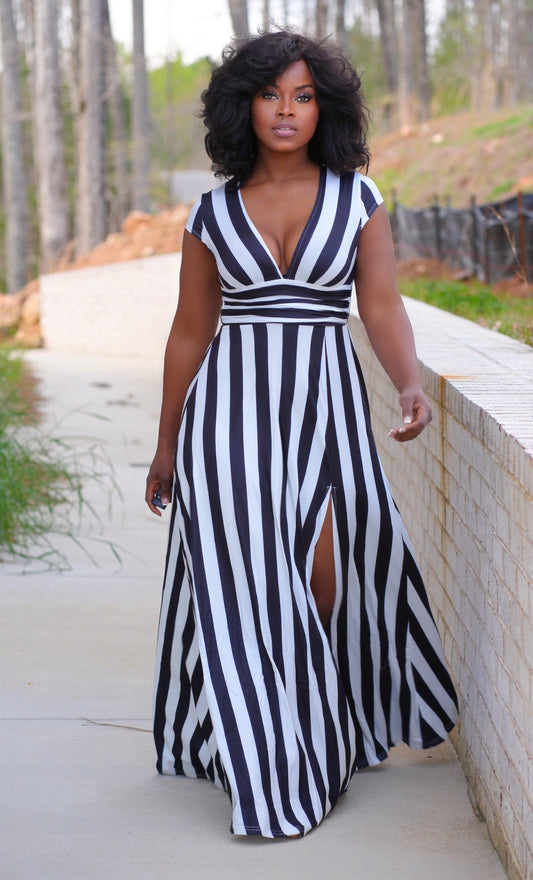 Mindy Stripe Maxi Dress