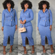 Denim Two Piece Suit