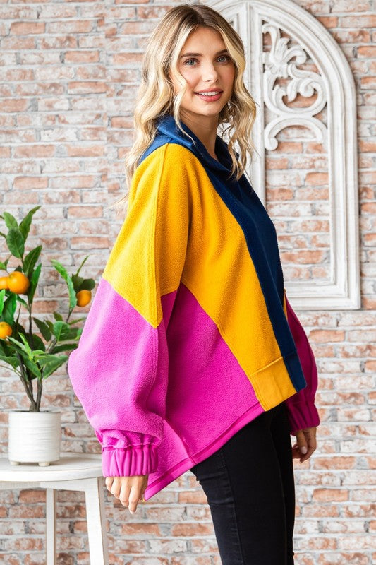 Colorblock Fun Fleece Top