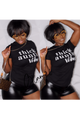 Thick Auntie Vibes T-Shirt - Black