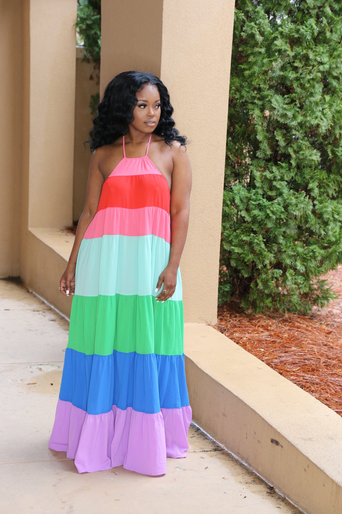 Color Block Maxi